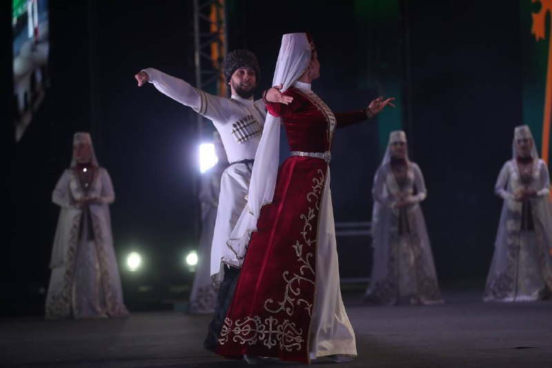 Ансамбль "Магас" принял участие в торжественном мероприятии к 100-летию образования  Республики Ингушетия.